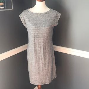 Prana organic cotton hemp striped dress Small s